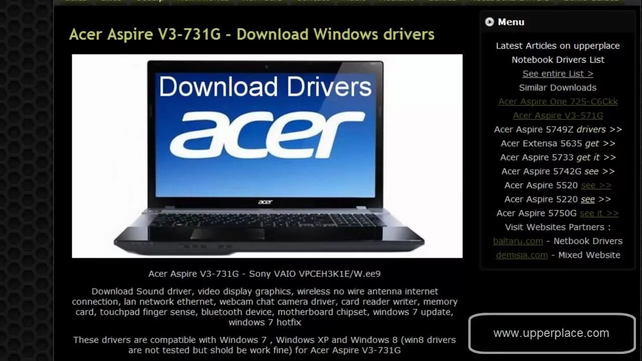 Bluetooth драйвер acer. Acer Aspire 3 драйвера. Комплект драйверов для ноутбука Aspire 5742z. Ноутбук Асер ва 70. Acer Aspire 731.