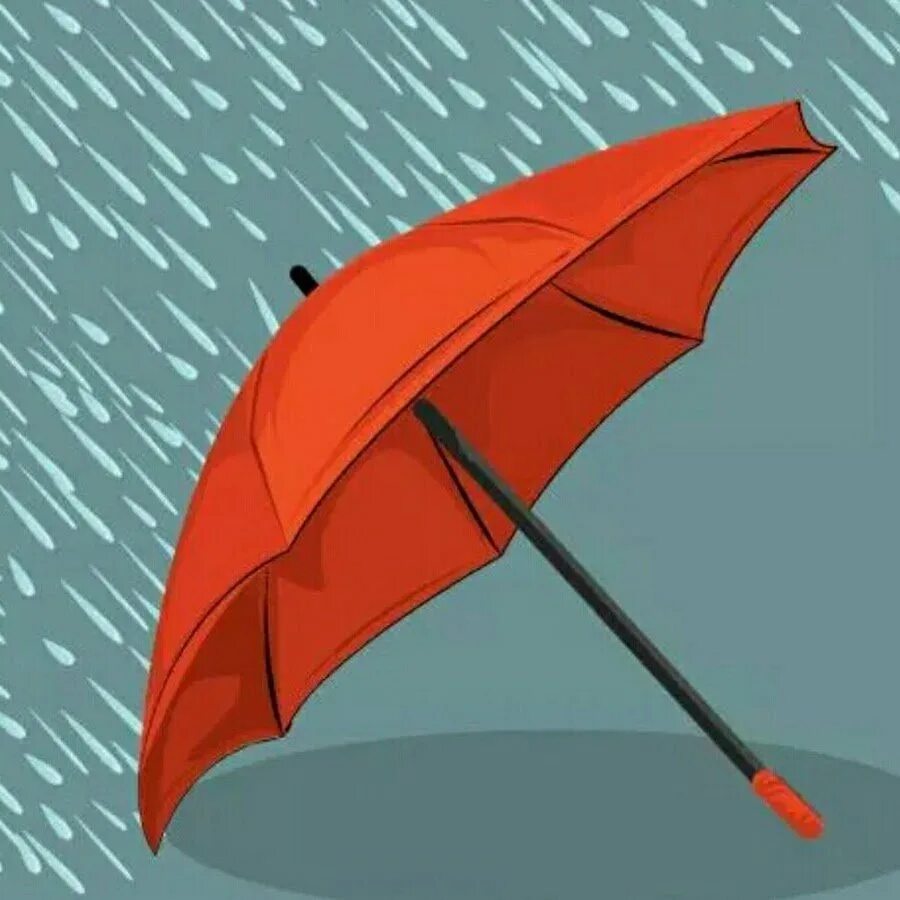 Зонтик реакция. Красный зонтик. Дождик зонтик. Дождь зонт. Оранжевый зонтик рисунок.