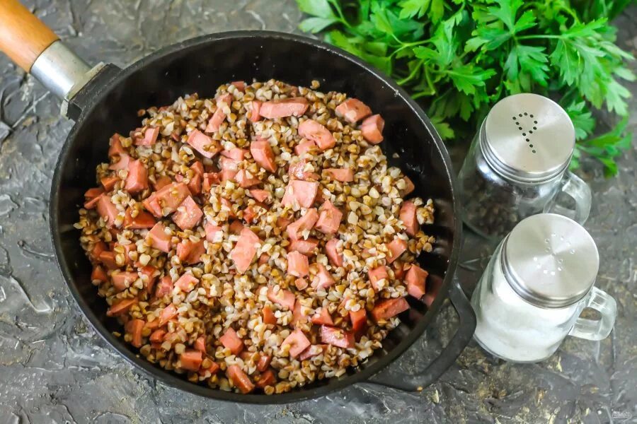 Гречка с фаршем и грибами на сковороде Почувствуй вкус! Дзен