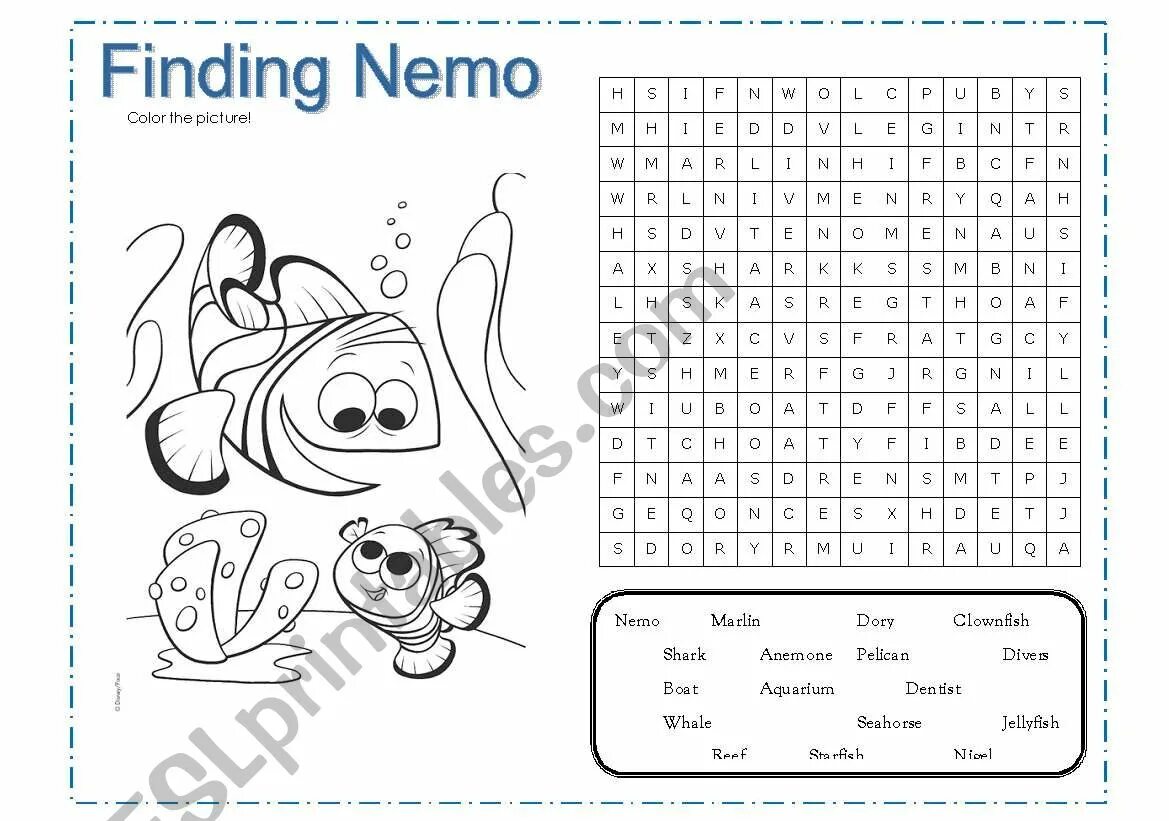 Nemo песни the code. Finding nemo worksheets. в поисках немо задания на английском. nemo worksheet. wordsearch finding nemo.
