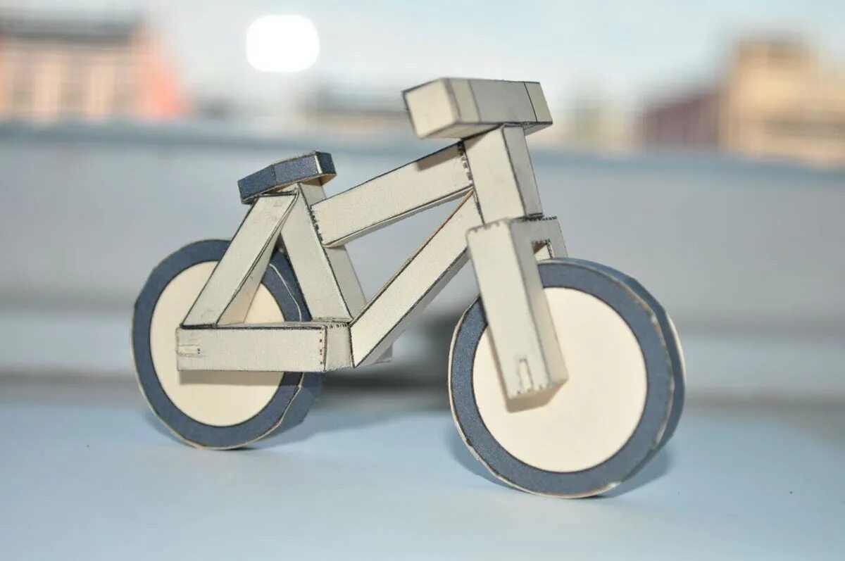 Поделка мой друг велосипед. Велосипед из картона. Поделка велосипед из картона. Бумажный велосипед. Велосипед из гофрокартона.