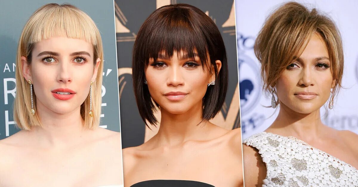 The Best (and Worst) Bangs for Square Face Shapes Square face hairstyles, Long h