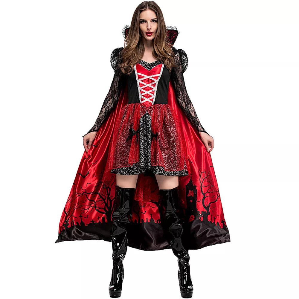 Вампирское платье. Платье вампирши. Костюм вампирши. Леди дракула. Вампирша в платье.