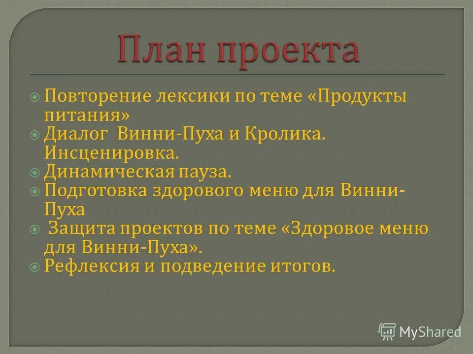 Повторение лексики