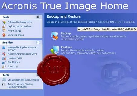 Acronis restore