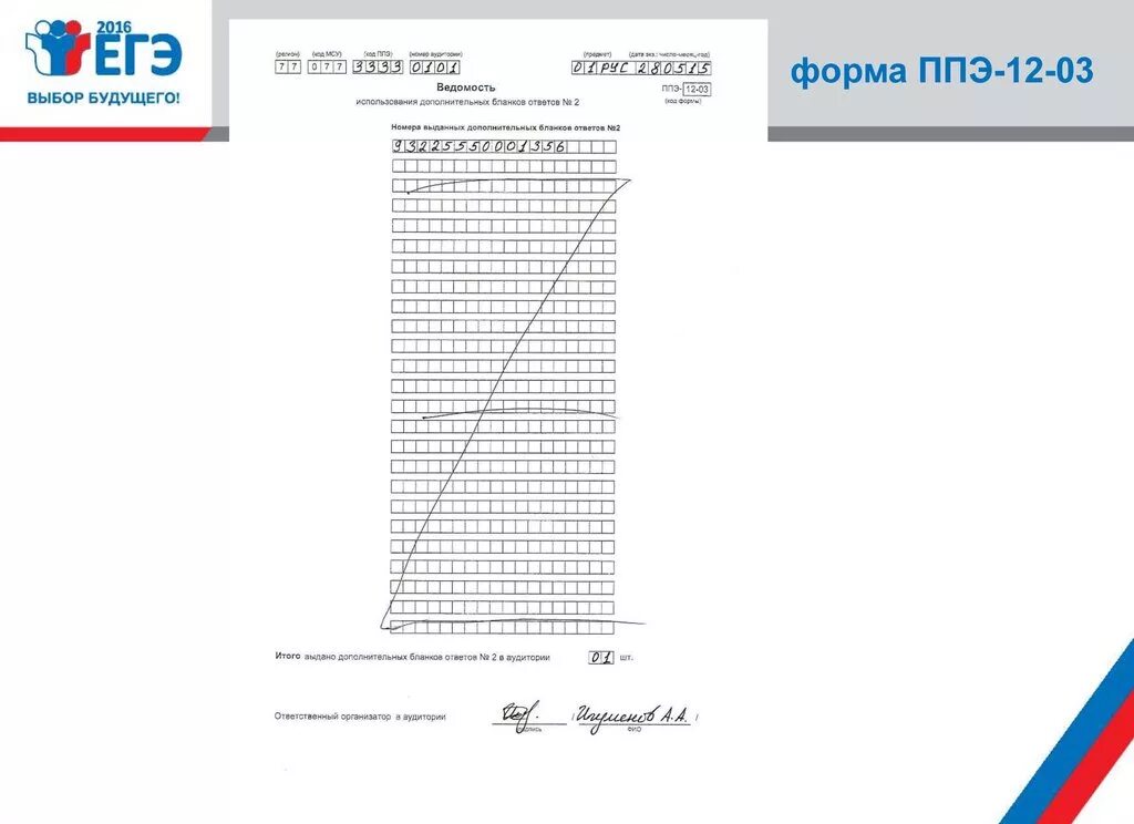 В каком случае заполняется ппэ 12 02. ППЭ 12-03. ППЭ-12-03 ведомость использования дополнительных бланков ответов 2. Ведомость использования дополнительных бланков ППЭ 12-03. Ведомость дополнительных бланков ответов ЕГЭ.