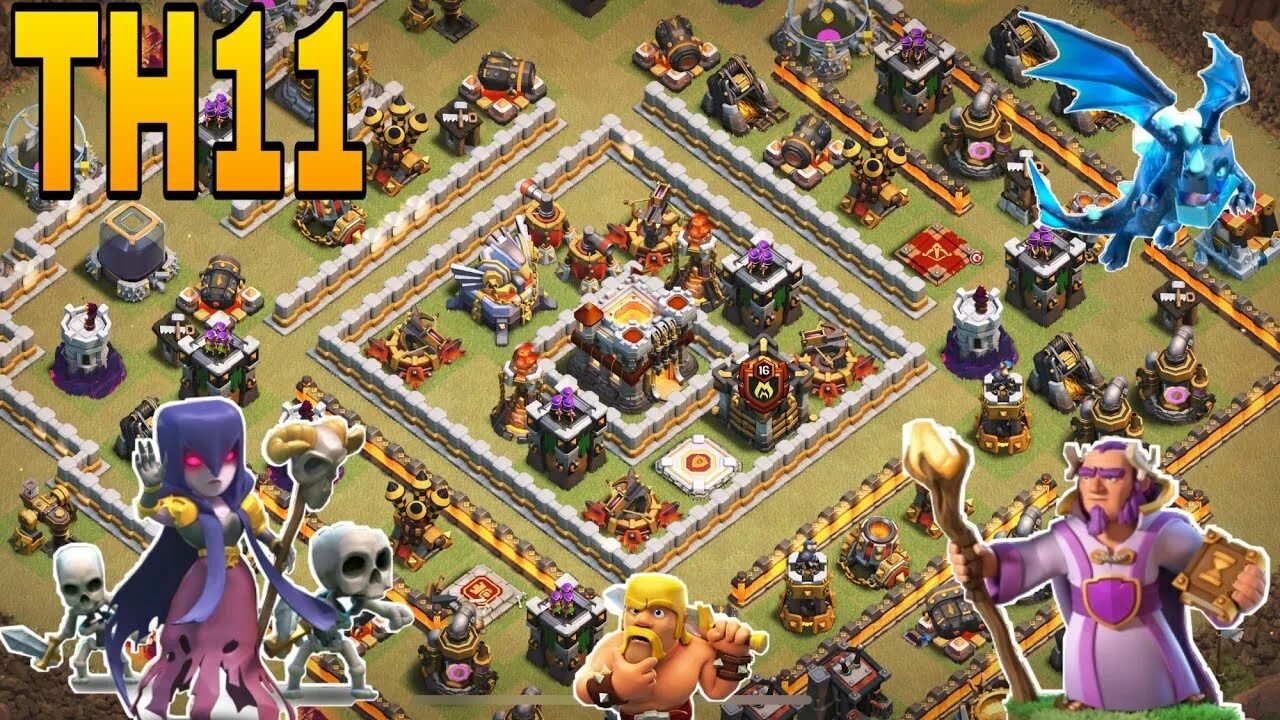 Гибрид с 11. Clash of Clans th11 Hybrid. Гибрид на 11 ТХ.