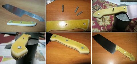 Из чего сделать ручку для ножа