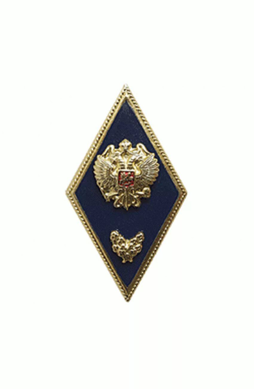 Знак высшего учебного заведения. Нагрудный знак ромб "военное училище РФ". Ромб военного училища МО РФ. Ромб знак «об окончании МГТУ им. г.и. Носова». Ромб военное училище РФ синий.