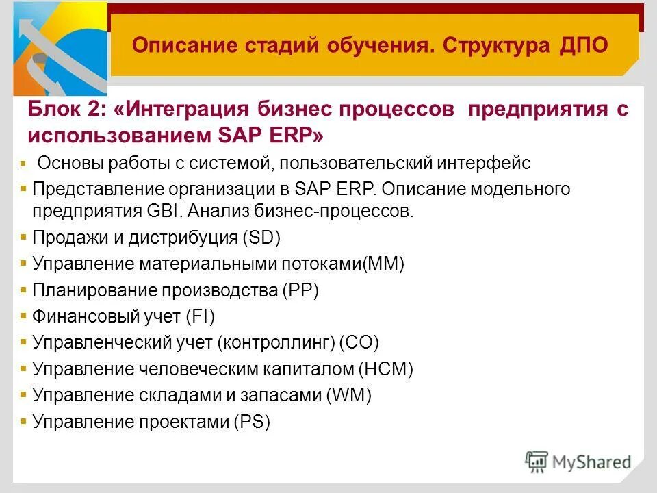 Структура дополнительной профессиональной программы. Структура дополнительной профессиональной программы