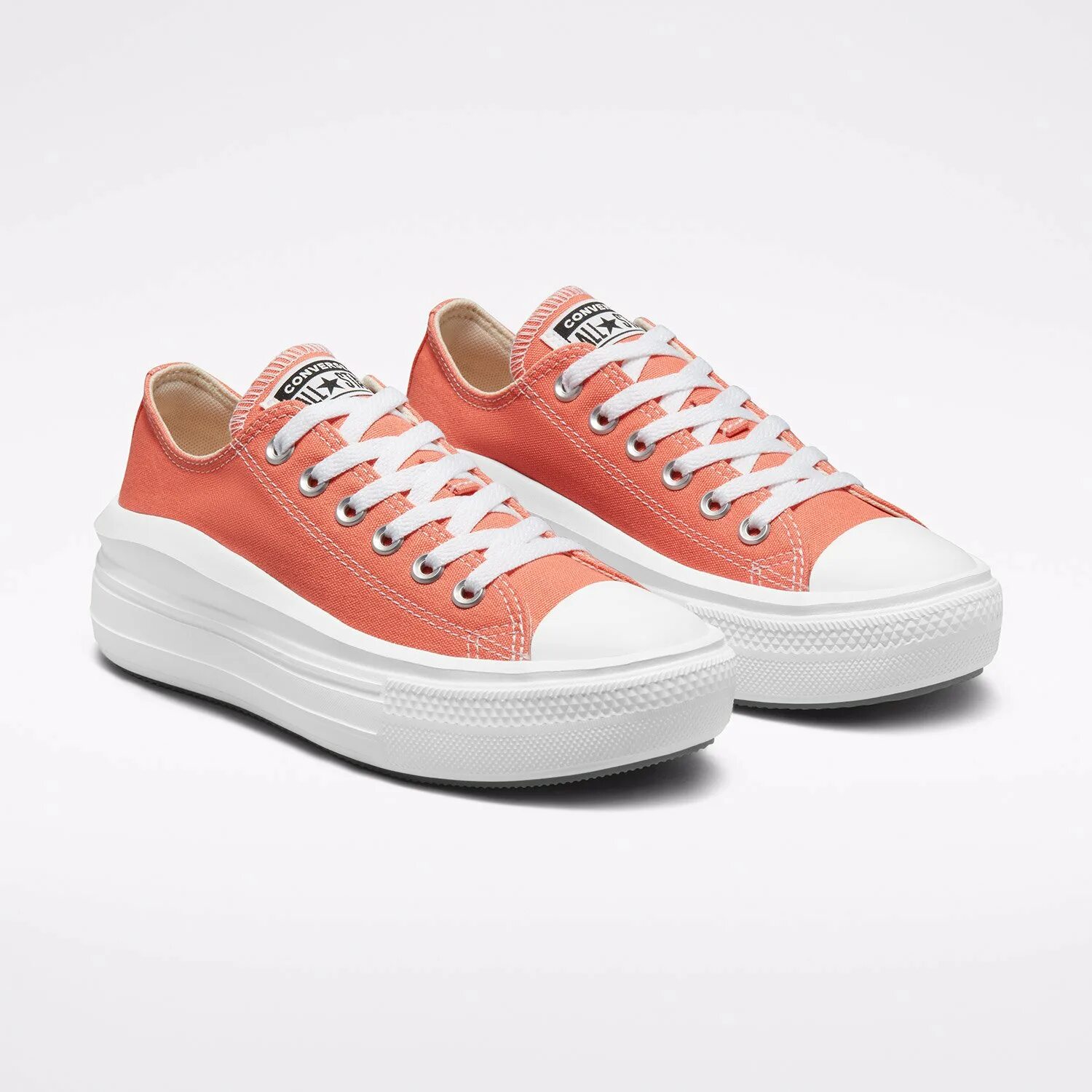 Canvas platform. Конверс мув. Converse move platform. Converse Chuck Taylor all Star Ox move Canvas platform Sneakers in Bright Madder. Конверсы на оранжевой платформе.