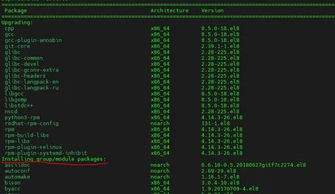 Установка rpm пакетов в linux