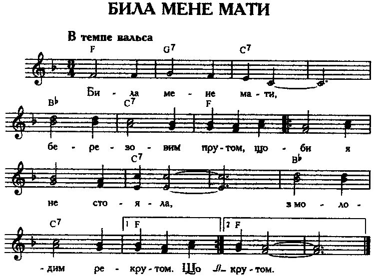 Била мене мати березовим прутом. Чёрные брови карие очи текст. Частушки Ноты. Била мене мати текст. Била меня мати