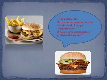 But the food is