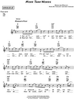 More than words аккорды