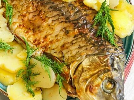 Сазан с овощами рецепт