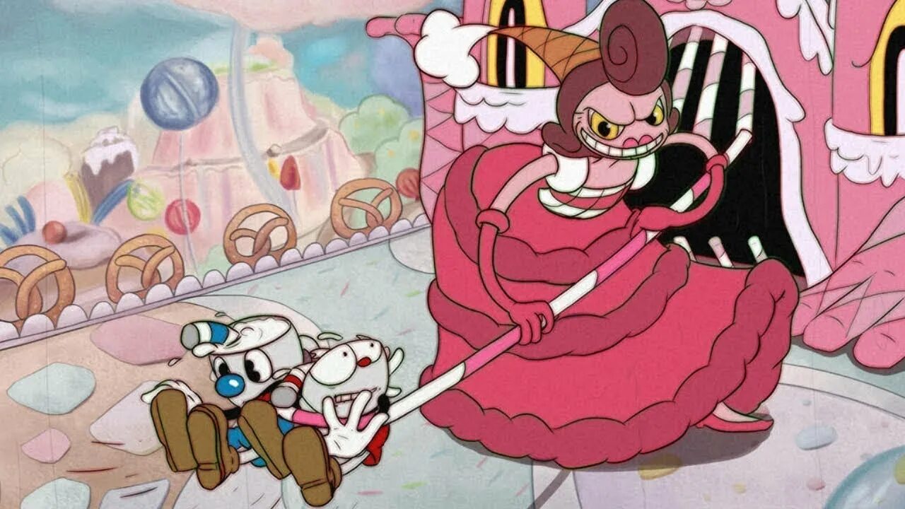 Капхед враг цветок. Капхед против боссов. Cup head bosses. Капхед баронесса фон бон бон. Капхед герои.