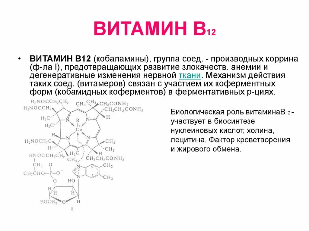 Витамин в12 (кобаламины, цианокобаламин). Витамин б12 структура. Кофермент витамина в12. Витамин б12 химическое строение. Б 12 исследования