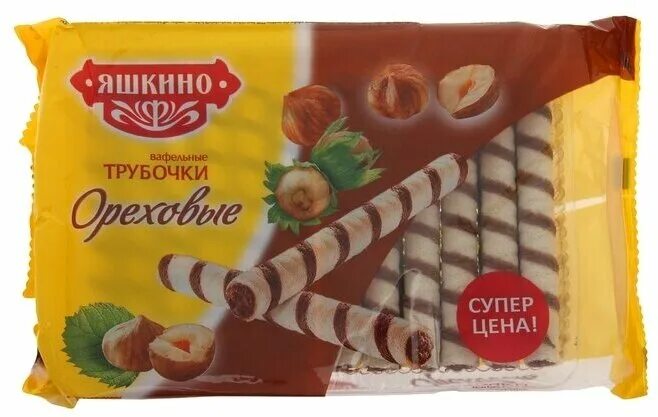 вафли яшкино ореховые 300 гр. вафельные трубочки яшкино ореховые 190 г. вафельные палочки яшкино. вафли ореховые яшкино, 300 г. ваф.