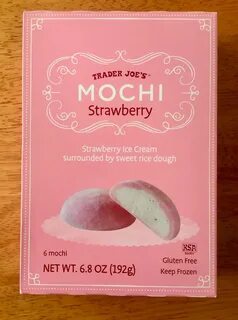 Trader Joe's Strawberry Mochi Ice Cream.