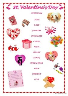 St. Valentine's Day - Matching Vocabulary.