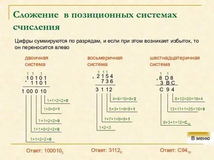 Сложить восьмеричные числа калькулятор