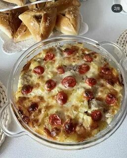 Запеченная картошка с курицей под сыром
