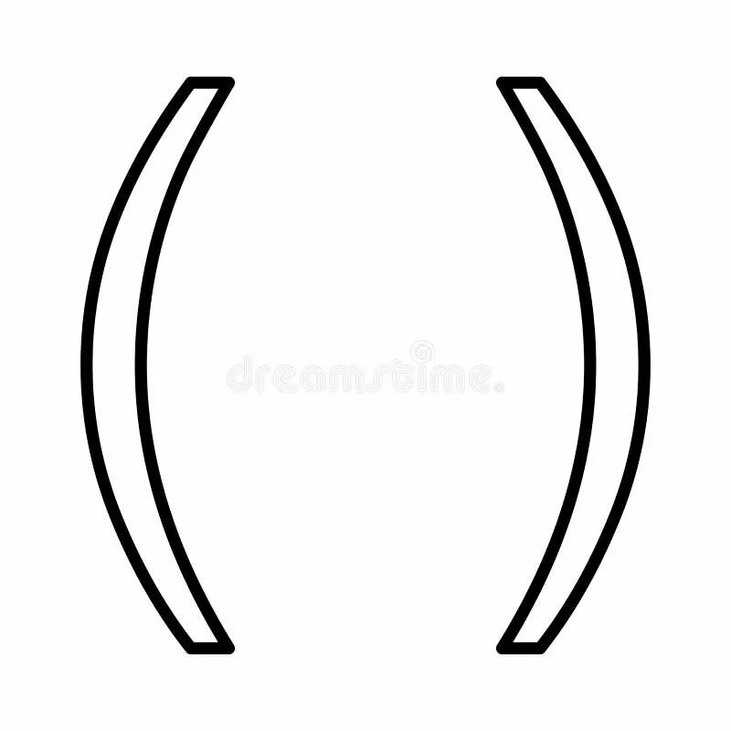 Круглая скобка символ. Круглая скобка. Круглые скобки вектор. Скобки круглые рисунок. Значок фигурная скобка.