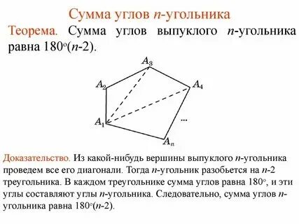 Чему равна сумма углов четырехугольника