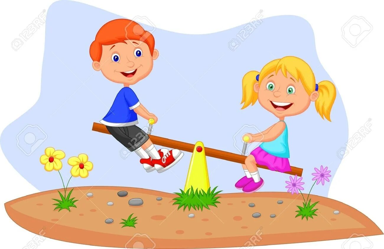 Рисование Веселые качели. Дети на качелях. Дети на качелях мультяшные. Мальчик и девочка в песочнице.