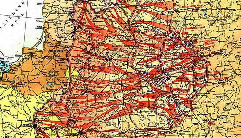 Операция багратион карта