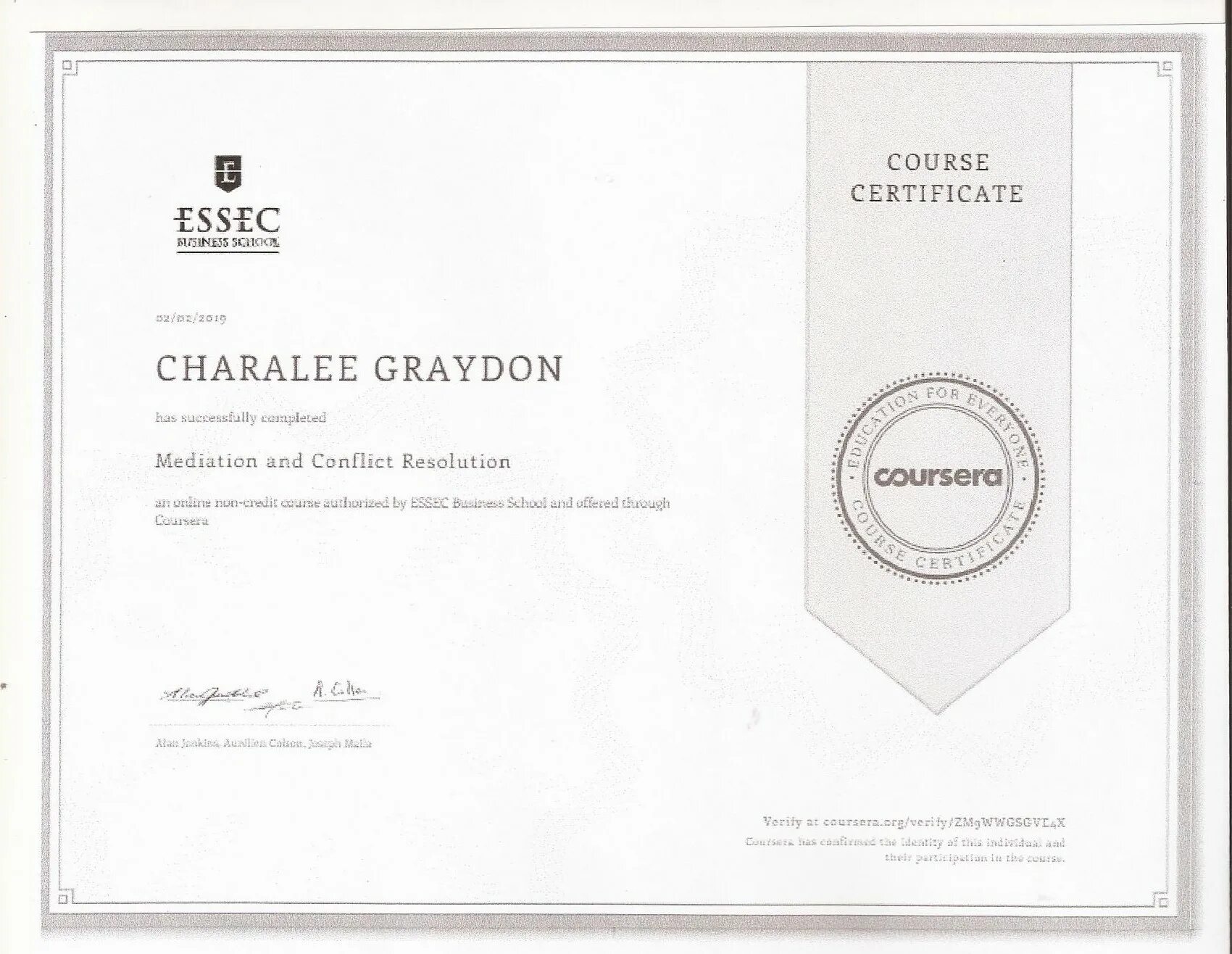 Sec certificate. Сертификат LINGUATRIP. Сертификат Coursera. Coursera Business Certificate. ESSEC Business School сертификат.