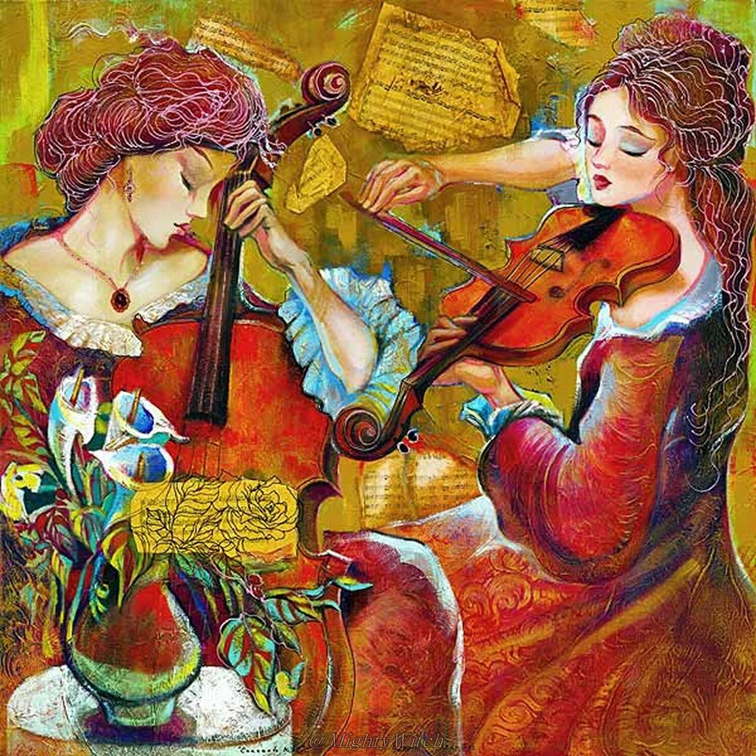 Music painting. Художник Лена Сотскова (Lena Sotskova). Елена Сотскова художник. Елена Сотскова картины. Музыкальная живопись.