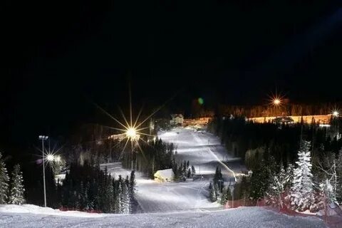 Гора белая ночью