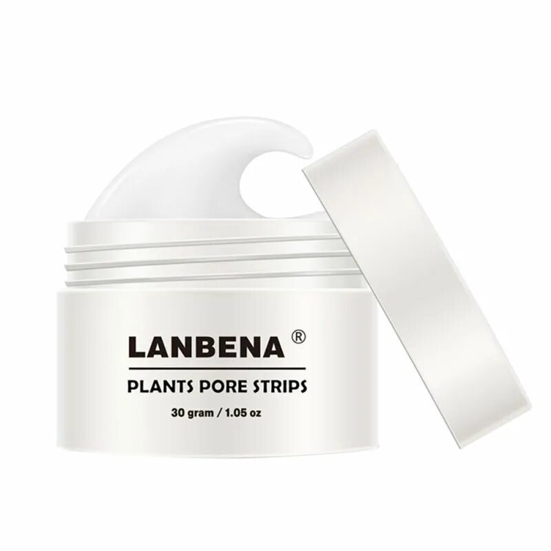 Маска LANBENA. LANBENA nose Plants. LANBENA Plants Pore strips.. LANBENA белая маска от черных точек Plants Pore strips, 30гр. Lanbena plant pore