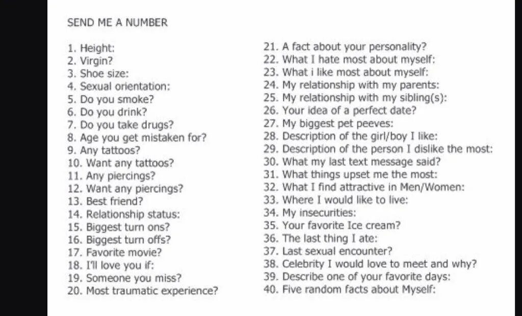 About myself текст. Send me a number. Facts about me. Send или sent.