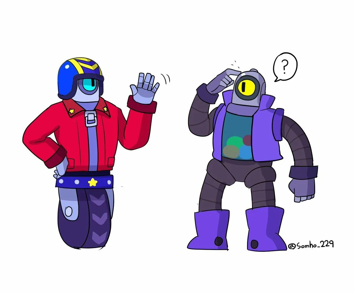 Brawl stars с роботами