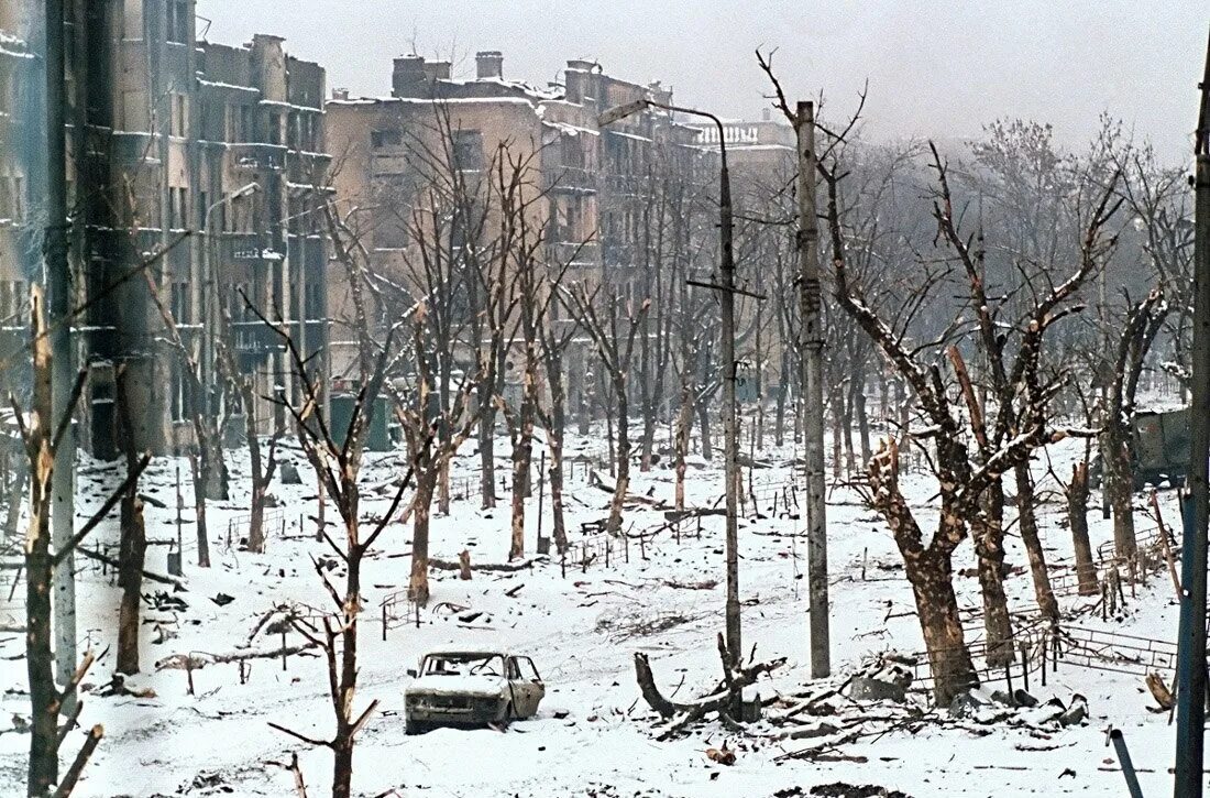 Снег в чечне