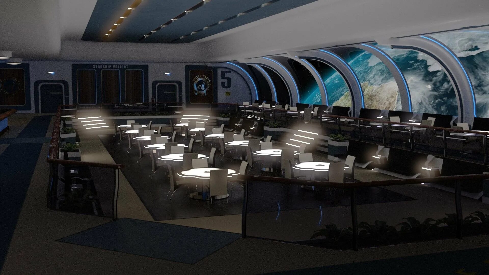 Mir space station dining table