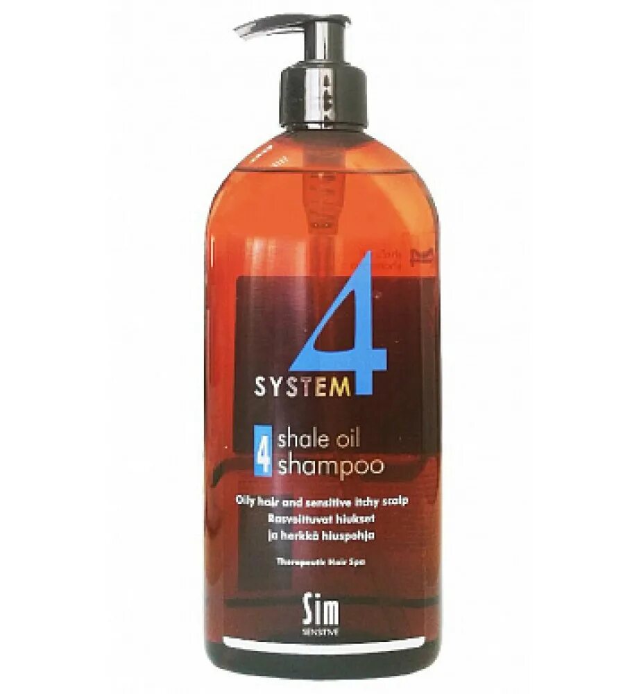 System 4 терапевтический шампунь №3 500 мл. SIM sensitive System 4 Shale Oil Shampoo (для жирных волос). SIM sensitive System 4 mild Shampoo 500. System 4 терапевтический шампунь №4 500мл.