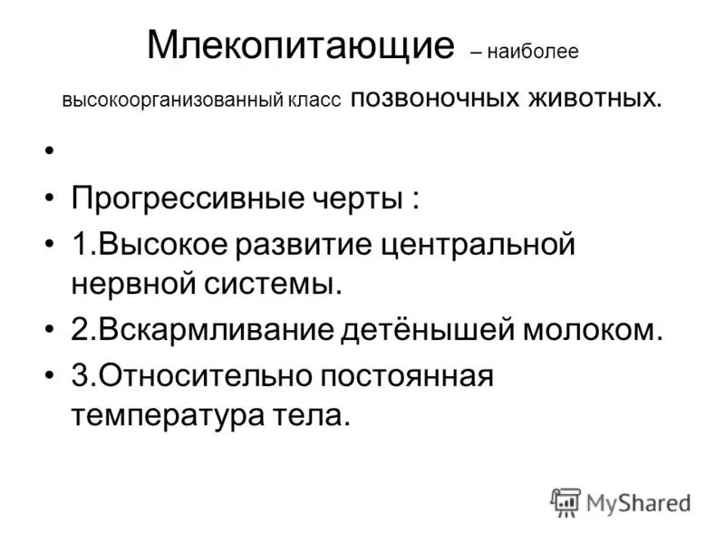 Контрольная работа биология по теме млекопитающих