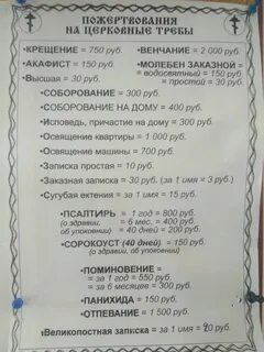 Что такое требы