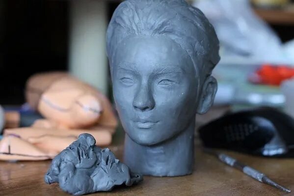 Фигурки из скульптурного пластилина. Голова из скульптурного пластилина. Лепка скульптуры человека. Скульптура лепка головы человека. Голова из пластилина 6
