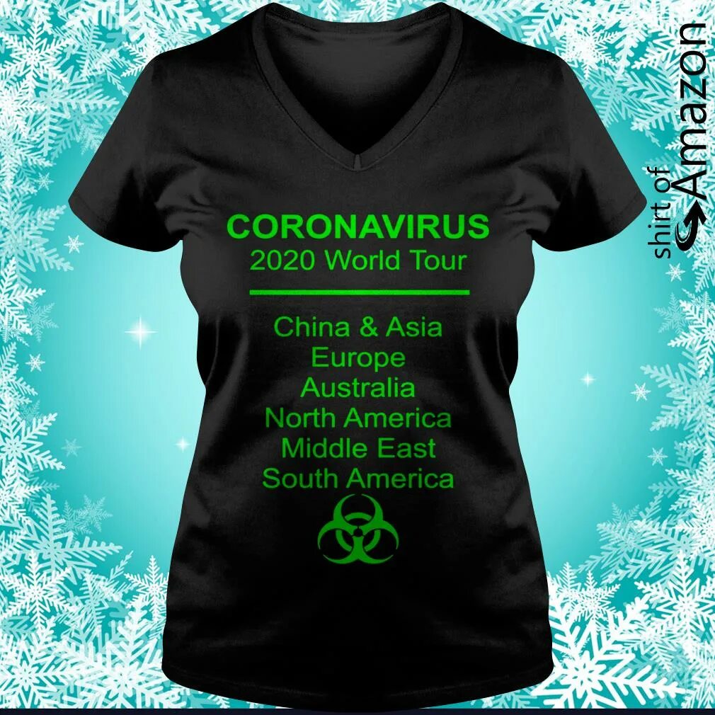 Coronavirus World Tour. Coronavirus Shirt. Выживший в коронавирус футболка. Рисунок коронавируса на футболке.