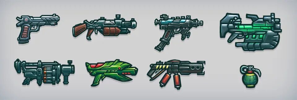 Weapon sprites
