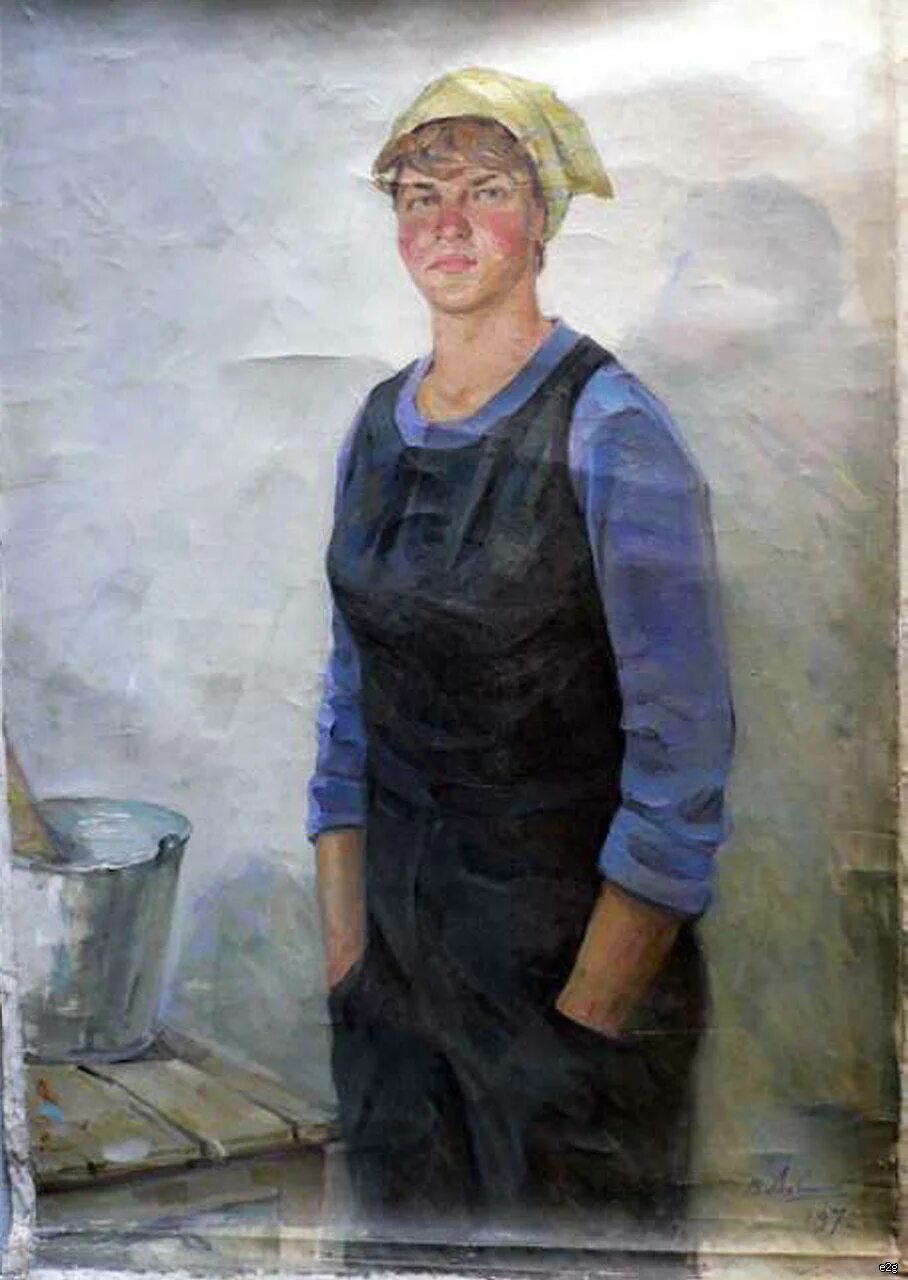 художник маляров. карачарсков «на полях чувашии». «штукатуры». маляры картина. художник маляров.