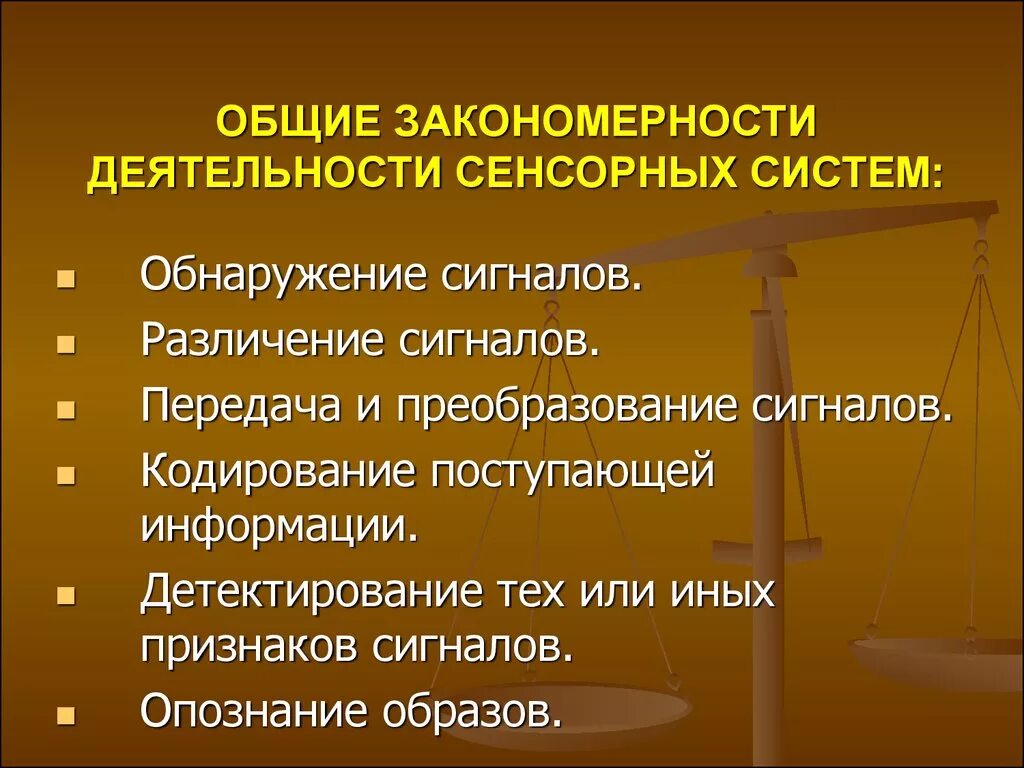 Функционирование организации закономерности. Закономерности сенсорных систем. Закономерности деятельности анализаторов. Общие закономерности развития сенсорных систем. Общие закономерности строения сенсорных систем.