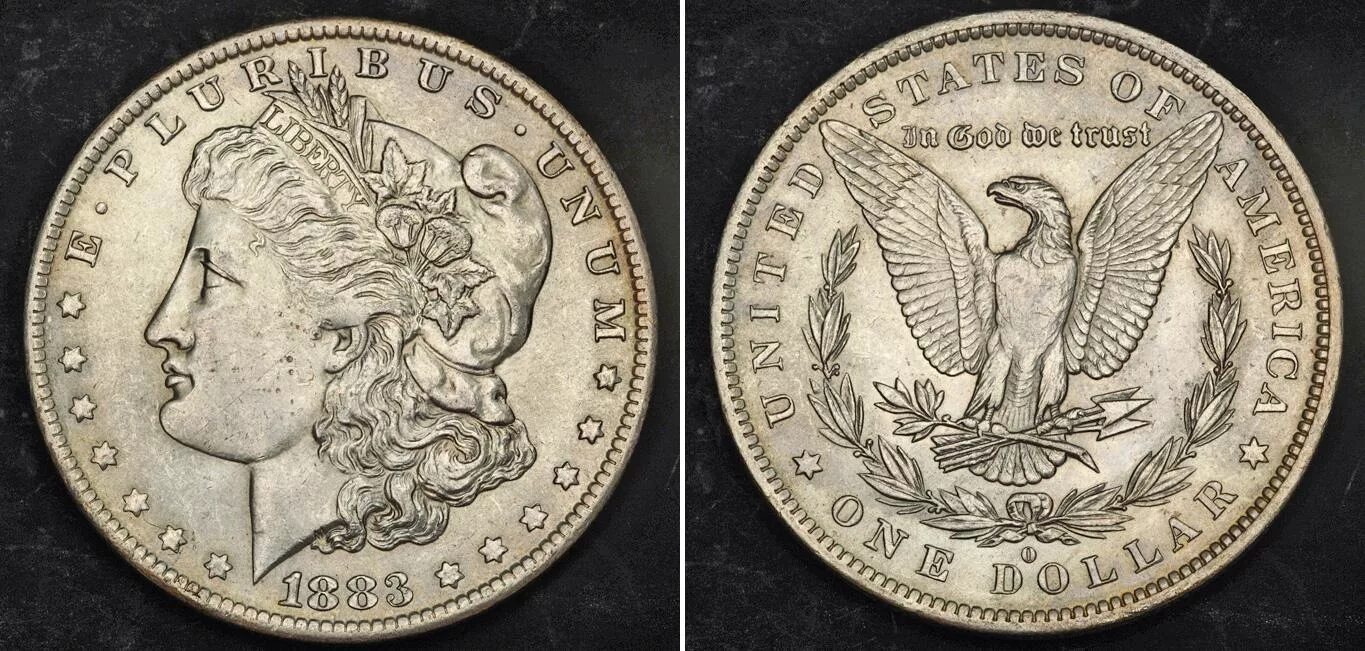 Серебряный доллар Моргана. США 1890 доллар. Доллар 1776. Доллар США 1890 года.