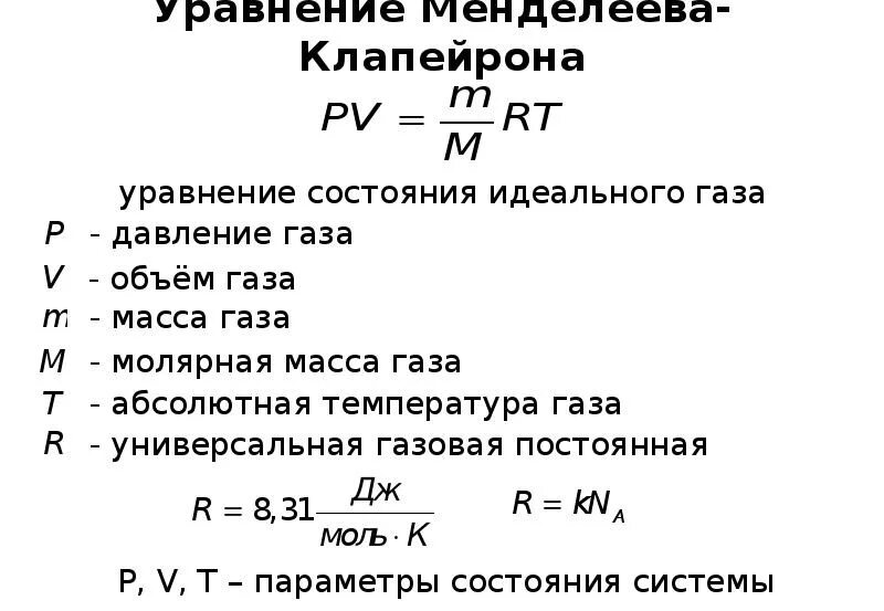 Формула количества идеального газа. Уравнение Менделеева-Клапейрона формула физика. Уравнение Клапейрона формула и формулировка. Уравнение состояния идеального газа Клапейрона Менделеева физика. Уравнение Менделеева-Клапейрона для идеального газа формула.