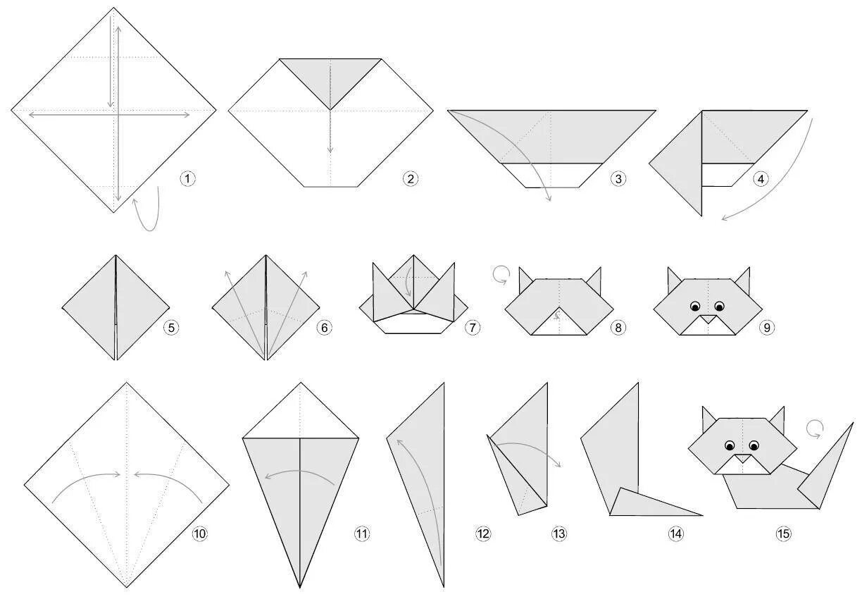 Простой способ оригами. Оригами кошка из бумаги для детей пошаговая инструкция. Оригами кошка пошаговая инструкция для детей. Котик оригами из бумаги для детей схема. Оригами кошка из бумаги схема простая для детей.